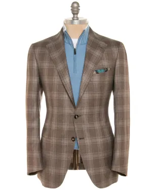 Brown and Teal Plaid Sportcoat