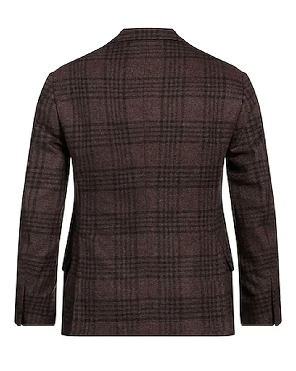 Brown Plaid Nested Suit Jacket