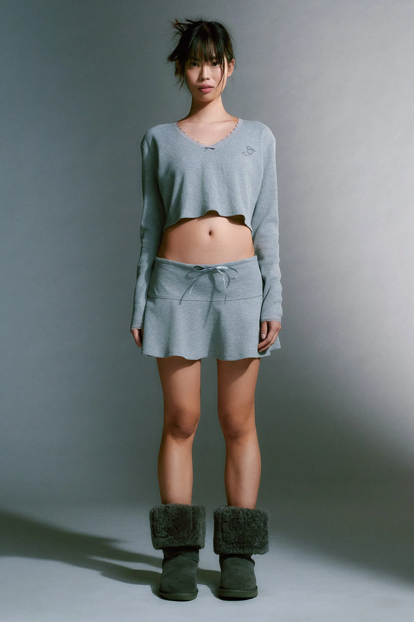 BRYSONN SKIRT - GREY