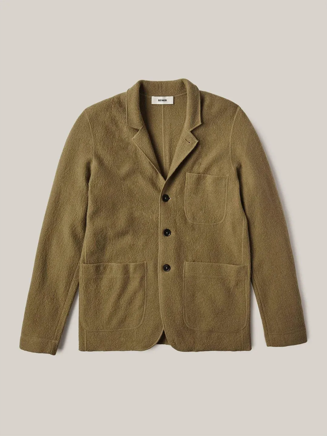 BUCK MASON FELTED CHORE COAT IN CAMEL