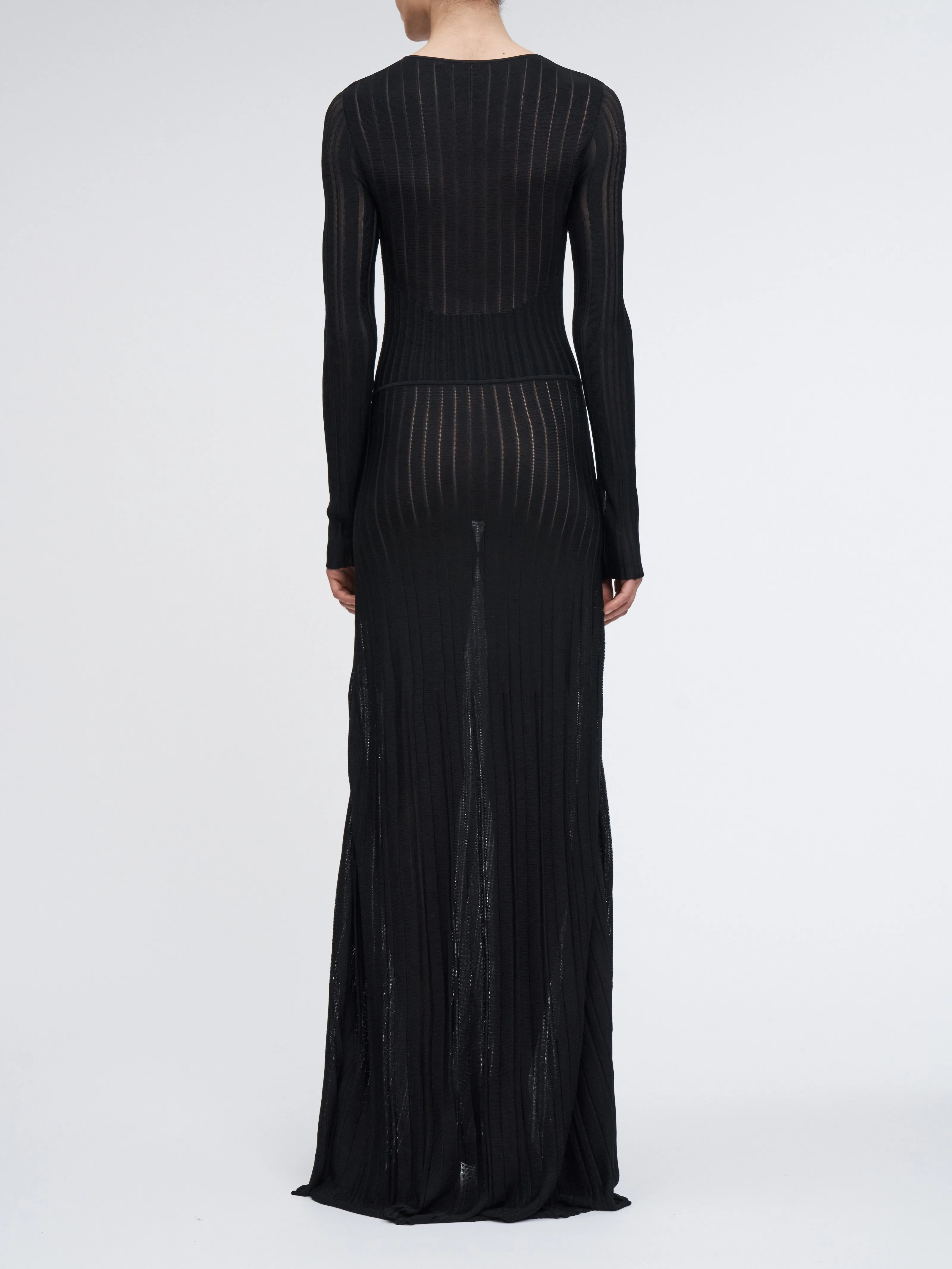 Bustier Variegated Dress in Black