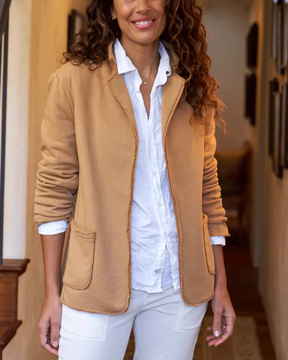 Camel Dublin Knit Blazer