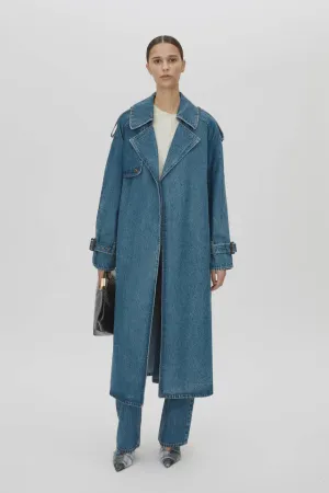 Camilla and Marc Calyx Denim Coat in Classic Blue