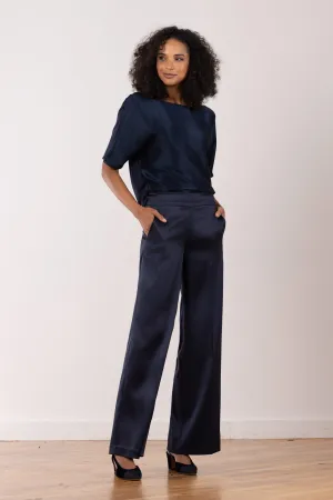 CARLA Satin Navy