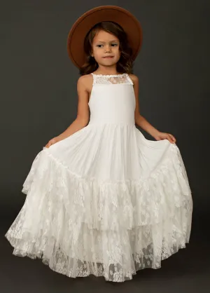Catrin Dress in White