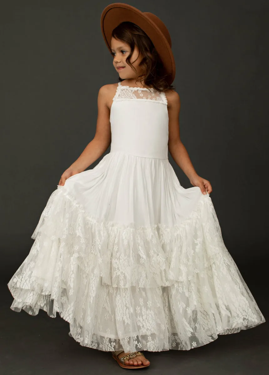 Catrin Dress in White