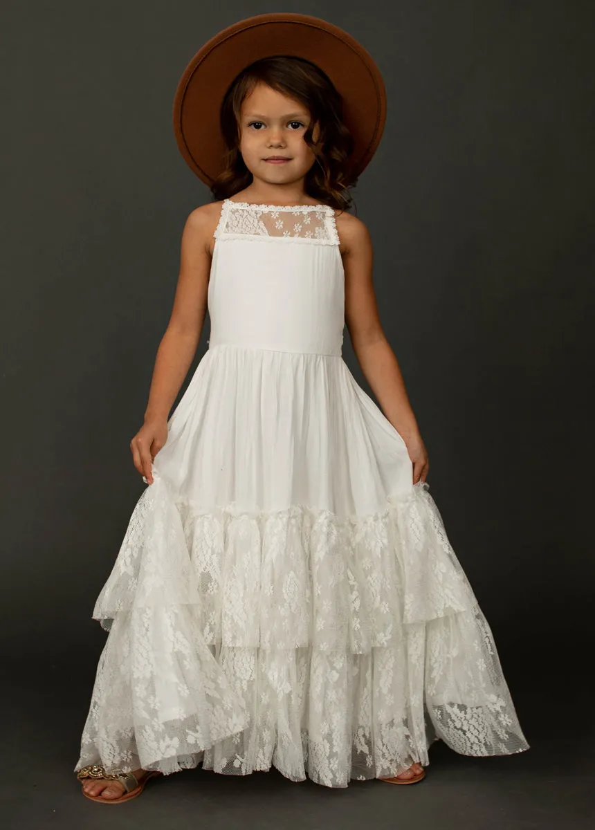 Catrin Dress in White