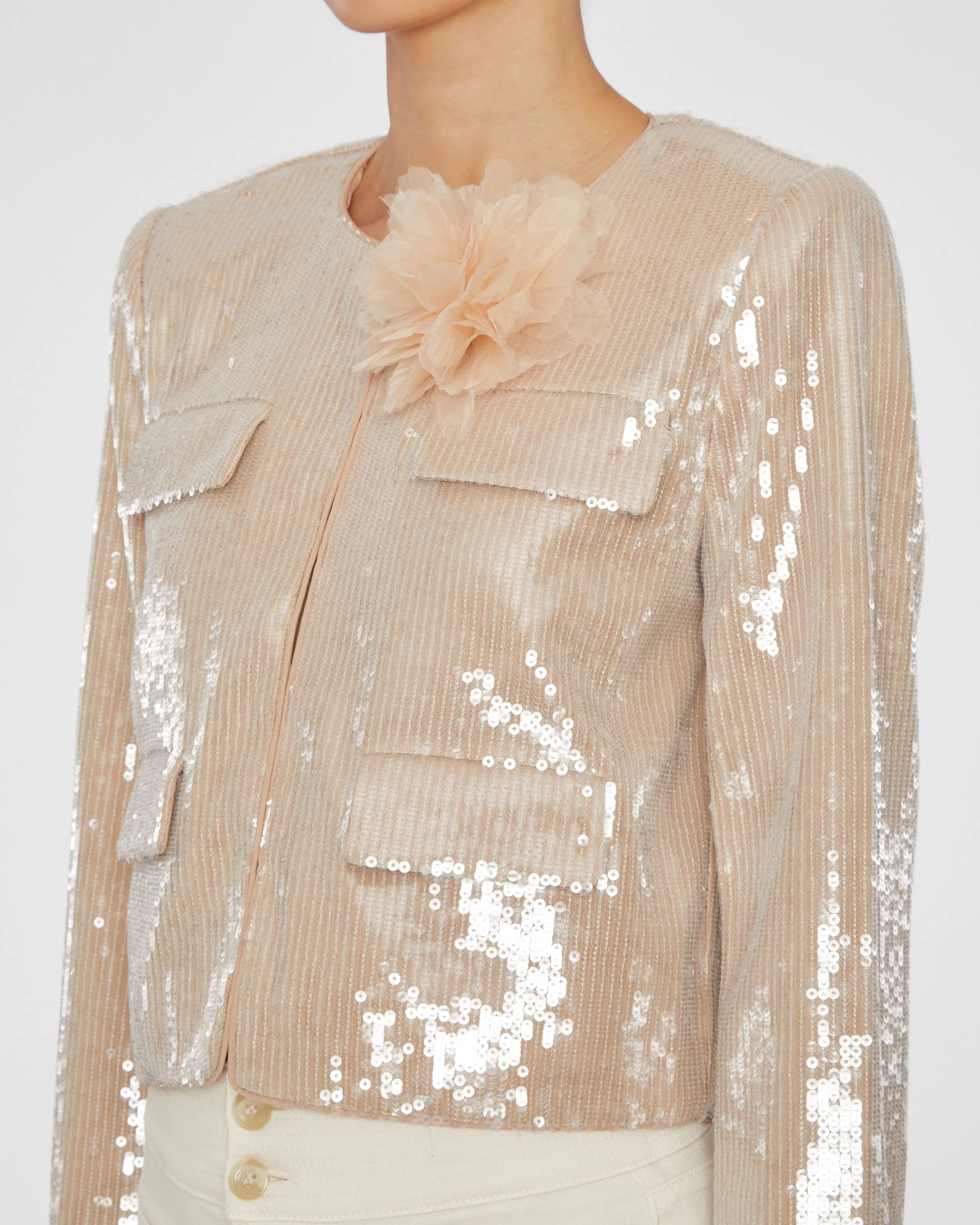 Champagne Sequin Jacket