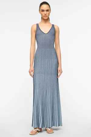 Claretta Dress Navy/Clear Blue