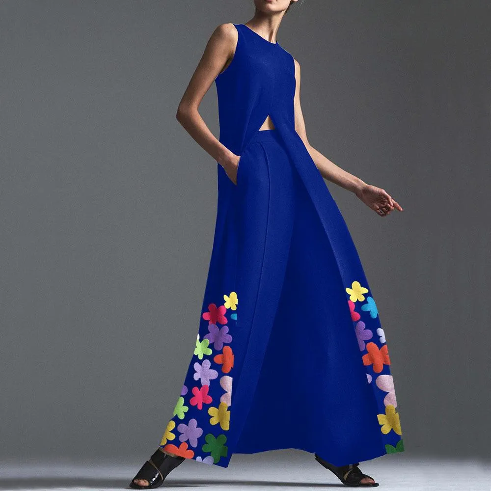 Classy Foral Print Long Dresses