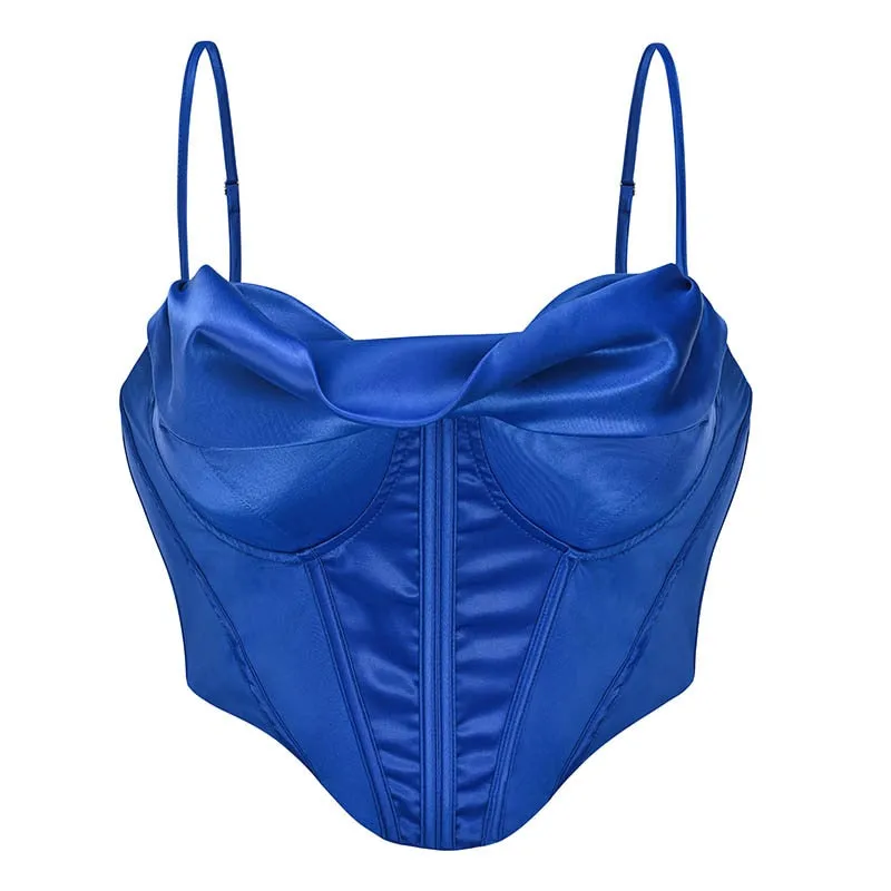 Collina Satin Corset Push-Up Top
