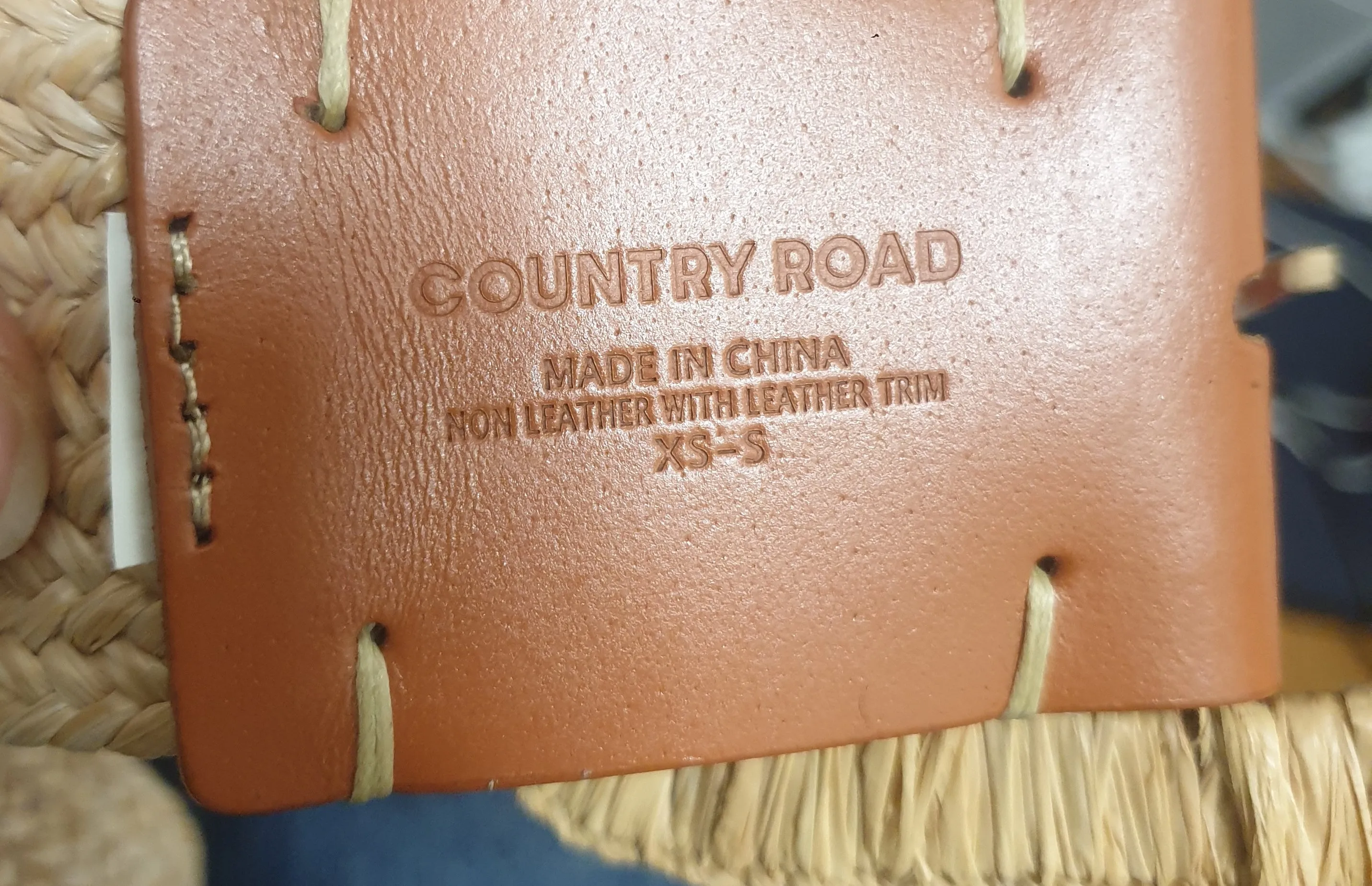Country Road natural belt size XS-S