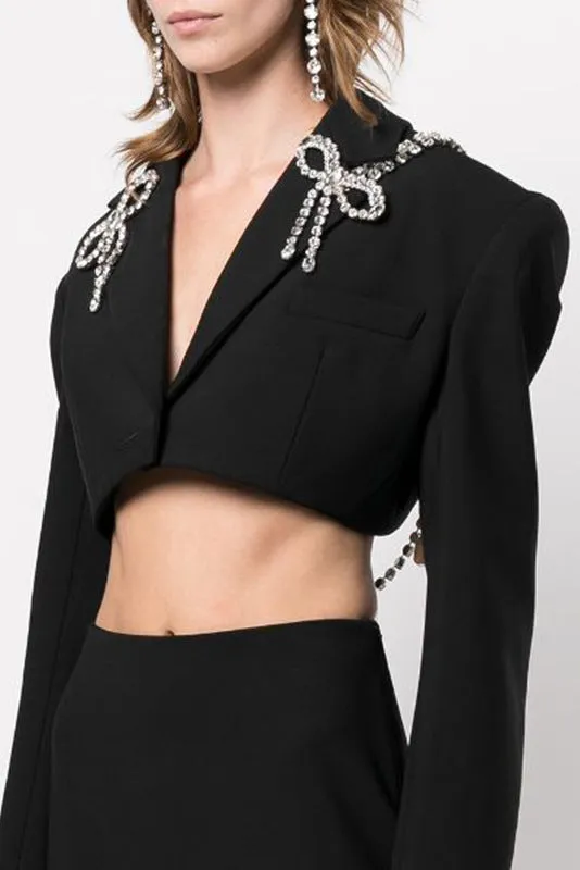 CRYSTAL CROP BLAZER