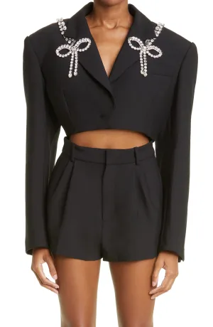 CRYSTAL CROP BLAZER