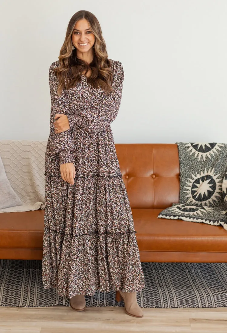 Dani 3 Tier Floral Maxi Dress