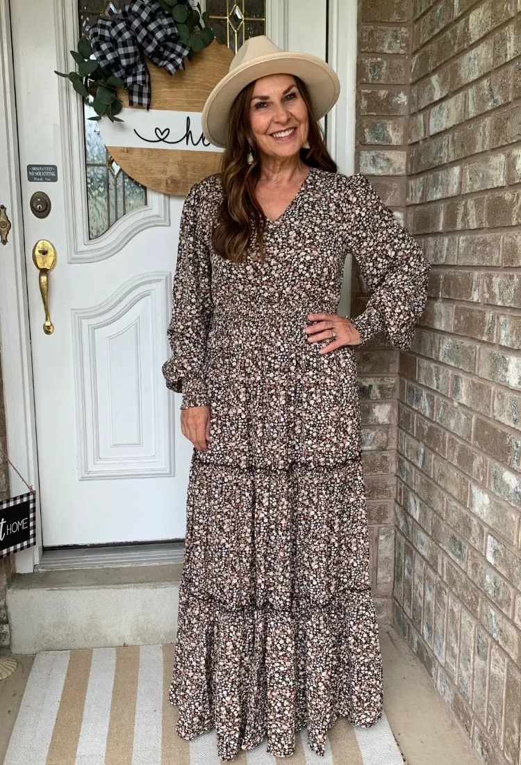 Dani 3 Tier Floral Maxi Dress