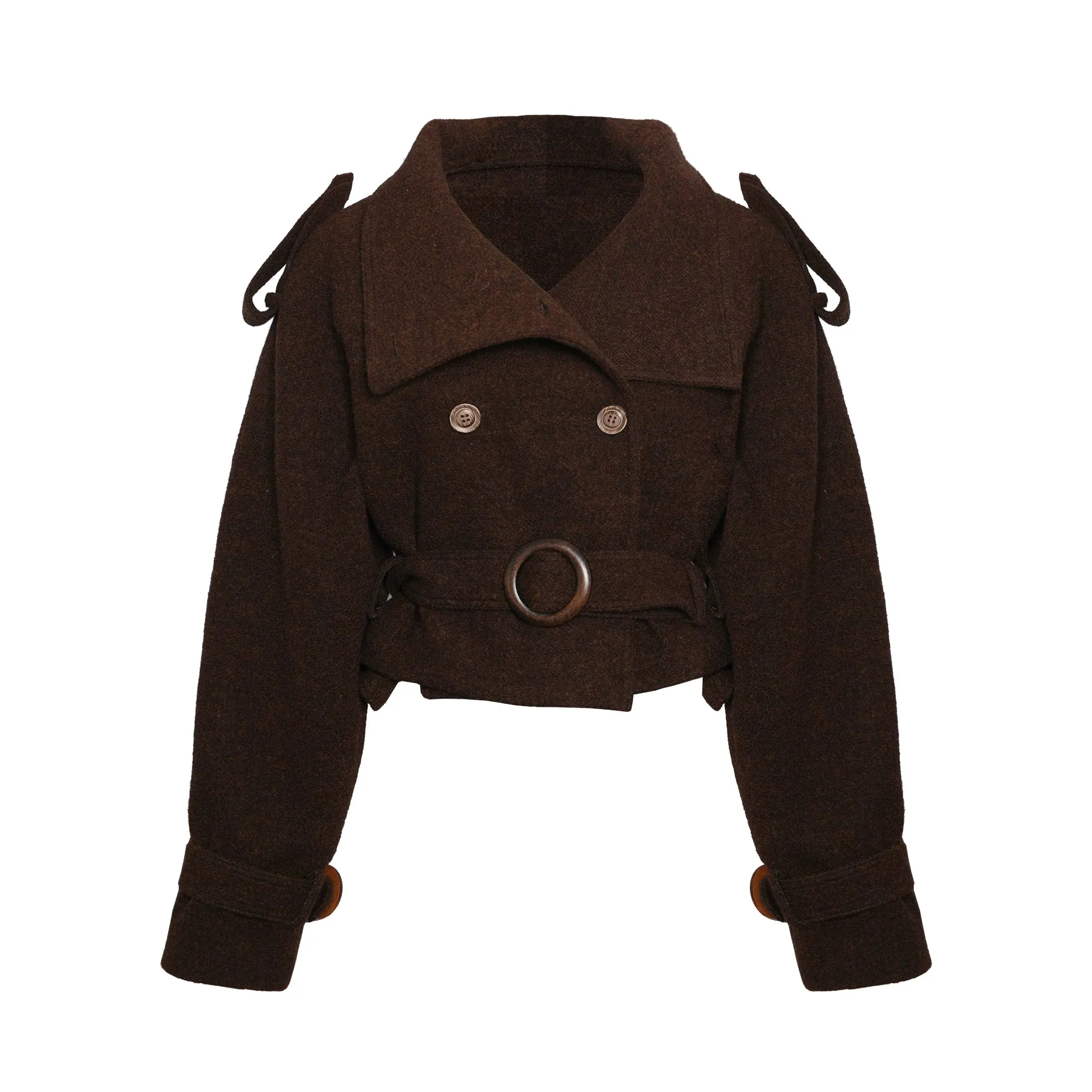 Dark Brown Wool Coat
