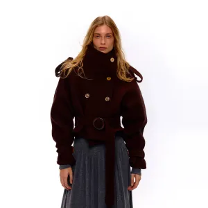 Dark Brown Wool Coat