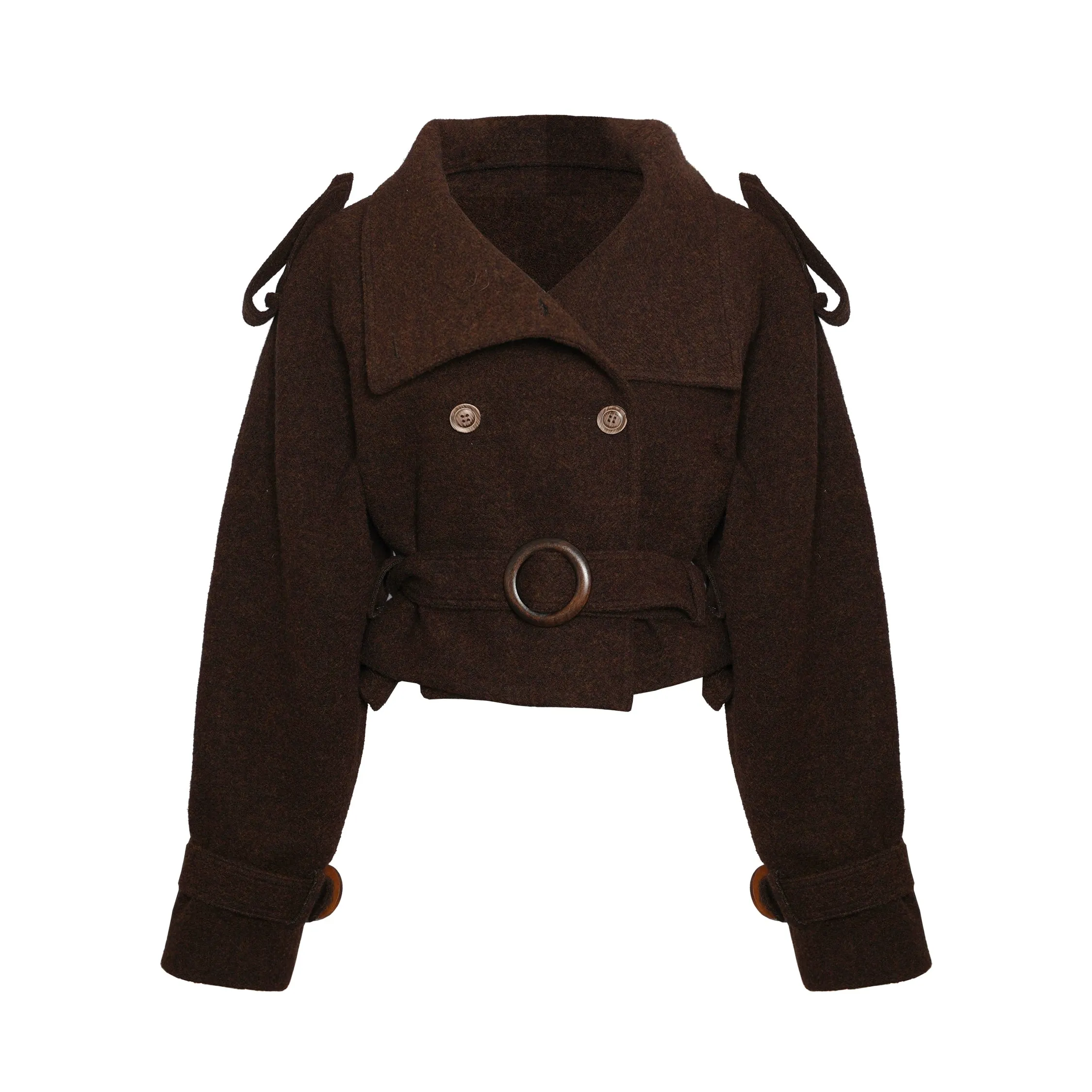 Dark Brown Wool Coat