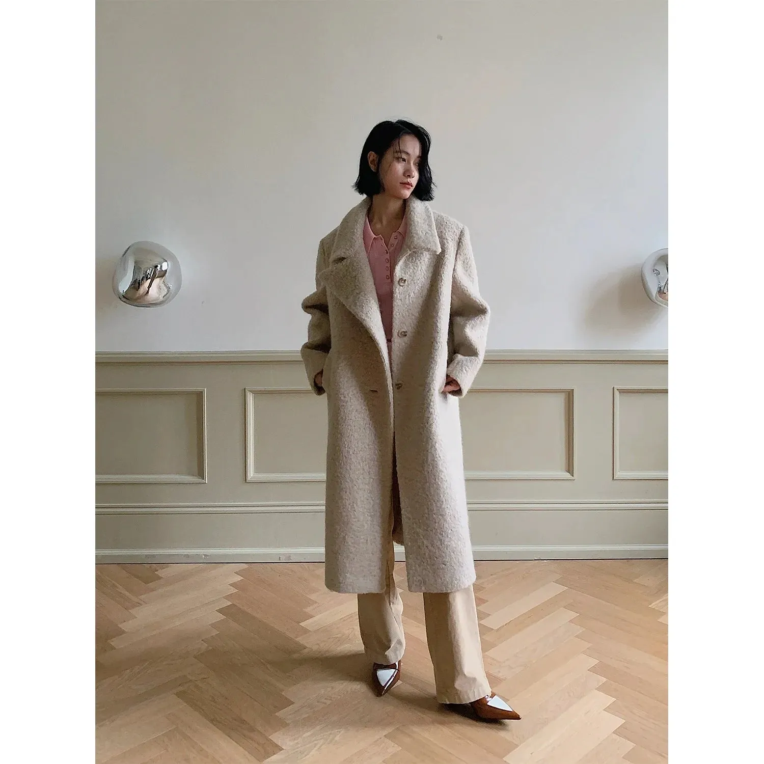 Deep Winter Alpaca Wool Coat