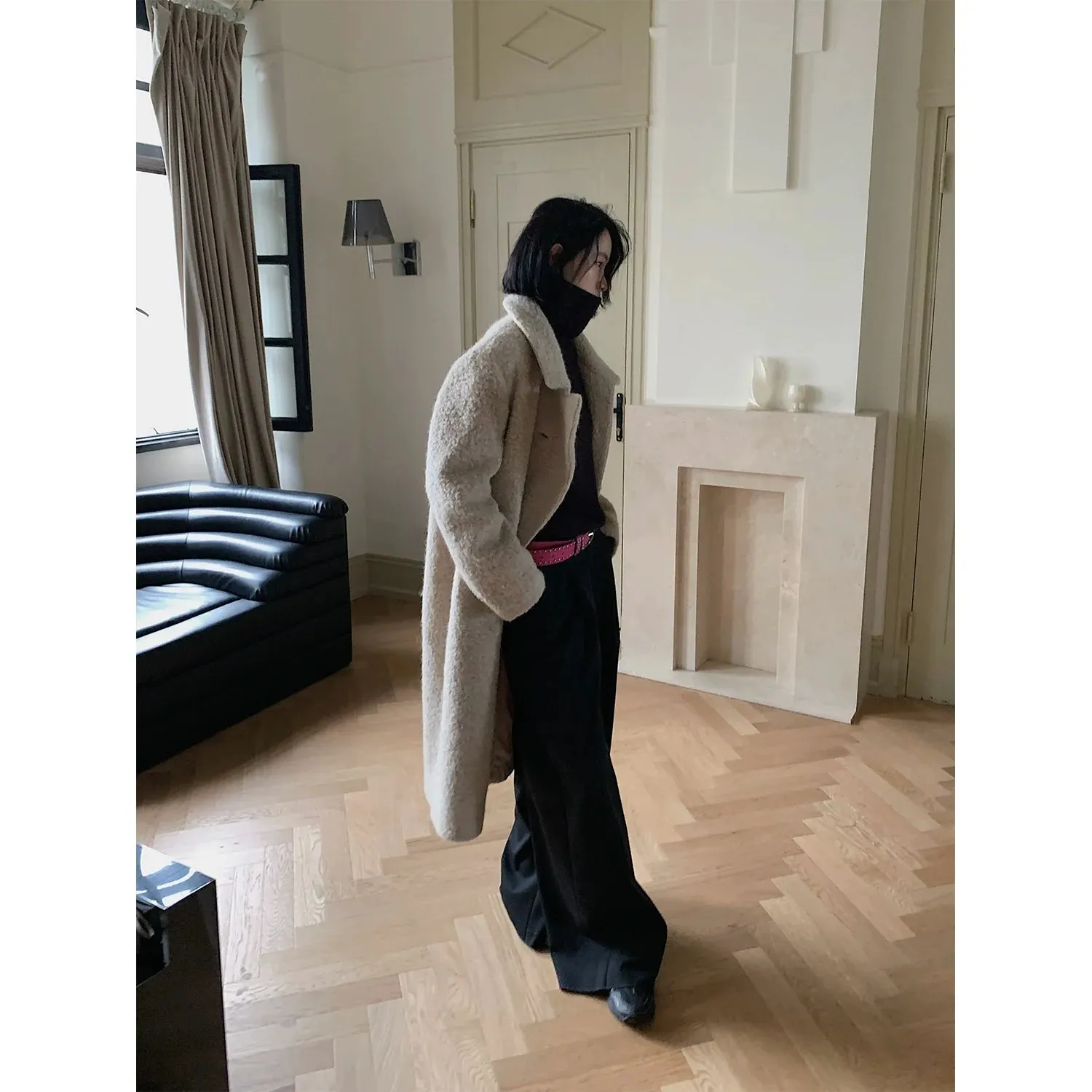 Deep Winter Alpaca Wool Coat
