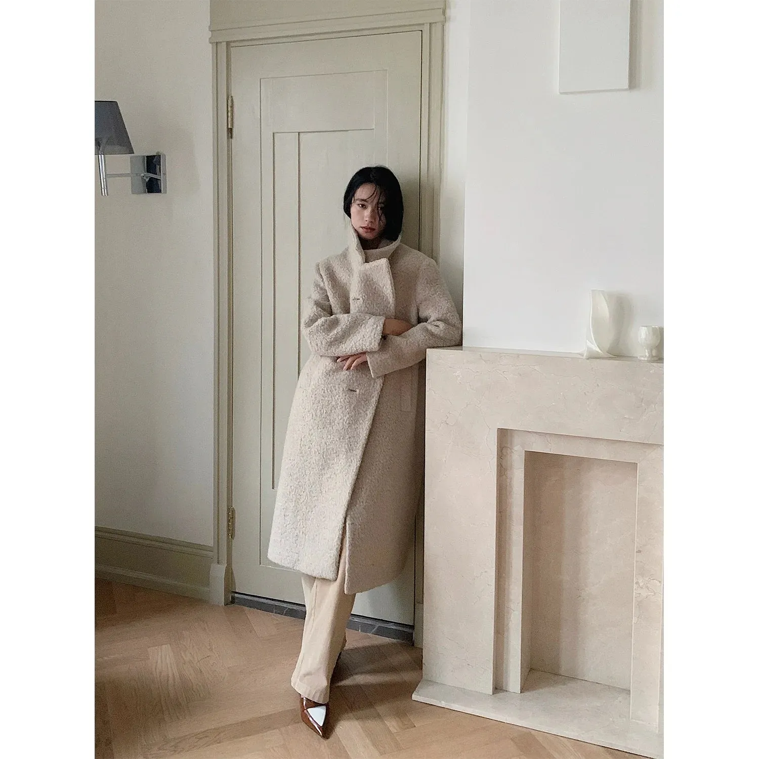 Deep Winter Alpaca Wool Coat