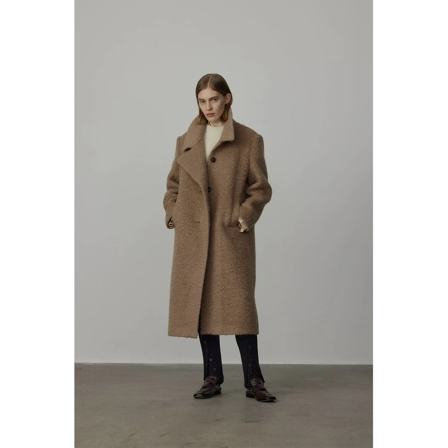Deep Winter Alpaca Wool Coat