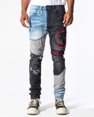 DISORDER DENIM (CHARCOAL/BLUE WASH)