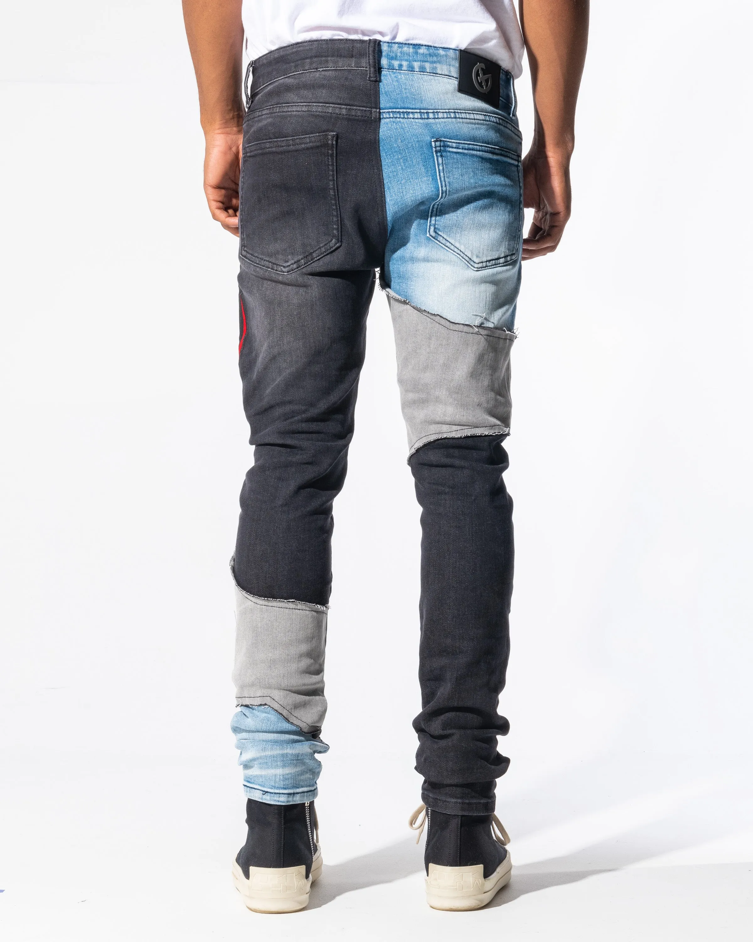 DISORDER DENIM (CHARCOAL/BLUE WASH)