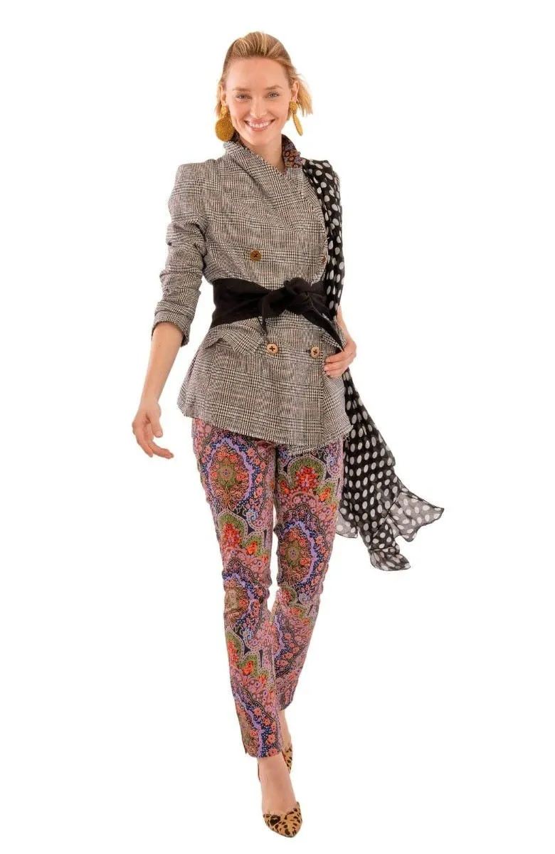 Double Breasted Blazer - Glen Plaid - Final Sale