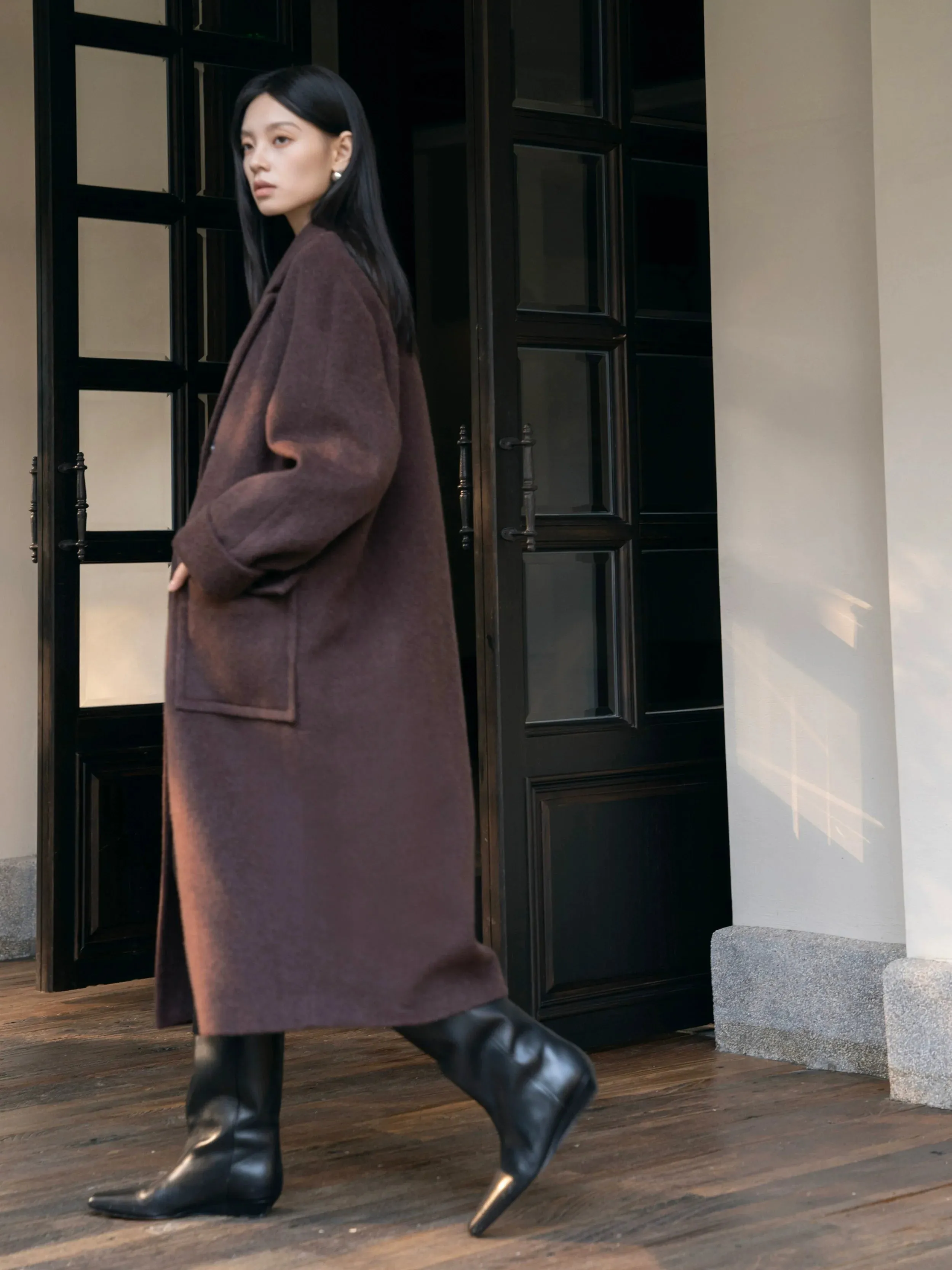 Double-Breasted Wool Coat