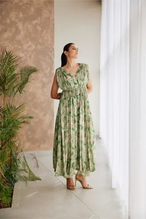 DRAPED KURTA SET