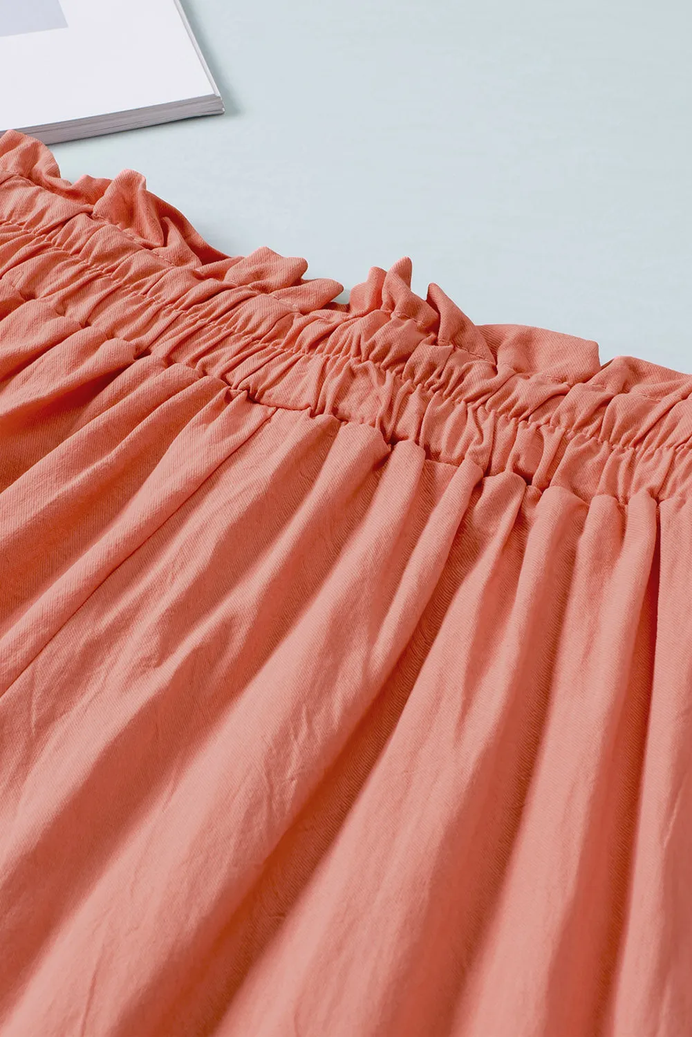Drawstring Paperbag Waist Wide Leg Pants (6 Colors)