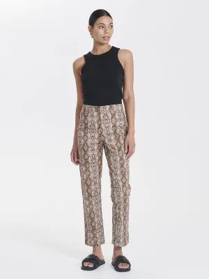 ENA PELLY Ashleigh Straight Leg Pant - Snake Print