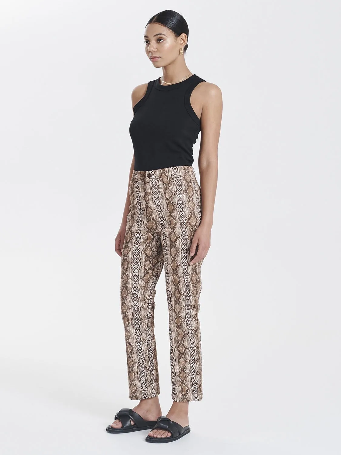 ENA PELLY Ashleigh Straight Leg Pant - Snake Print