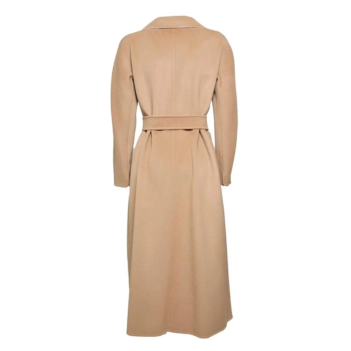 Esturia Midi Coat In Virgin Wool Camel