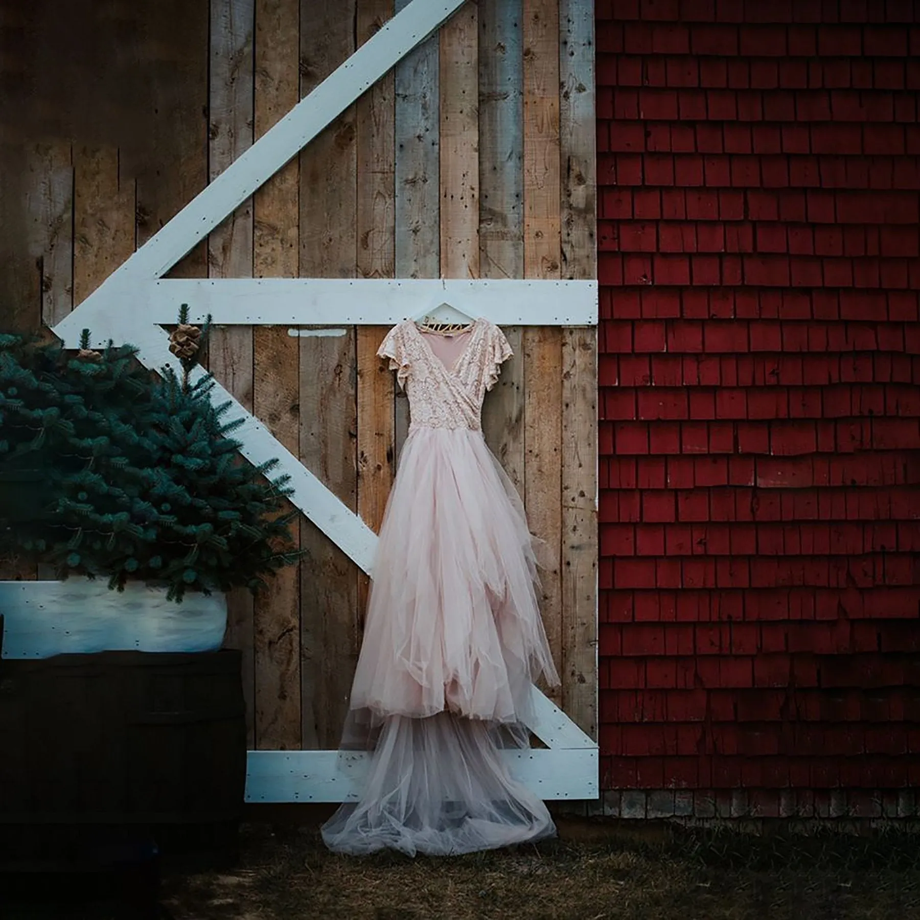 Fairy Blush Drap Dress #1293