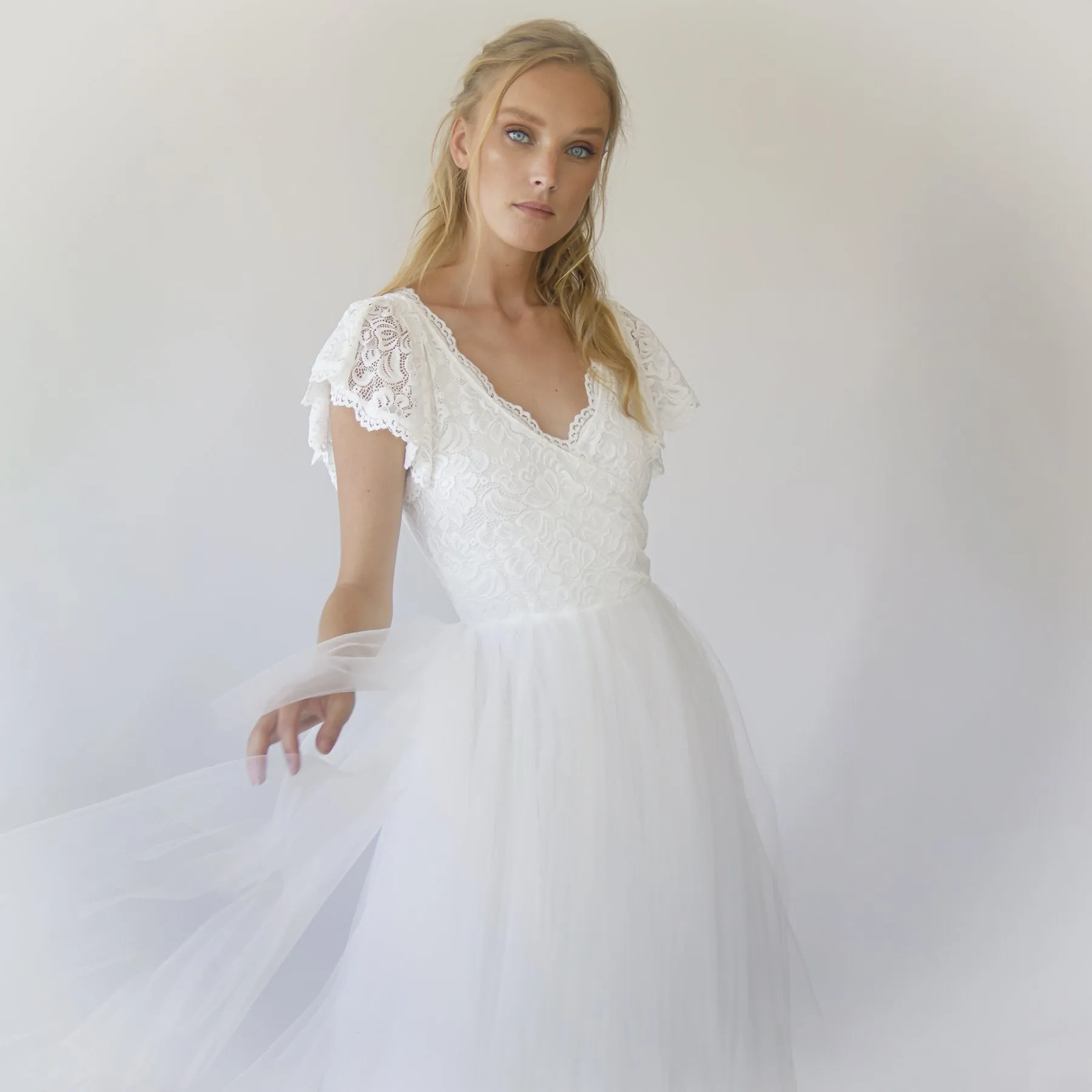 Fairy Blush Drap Dress #1293