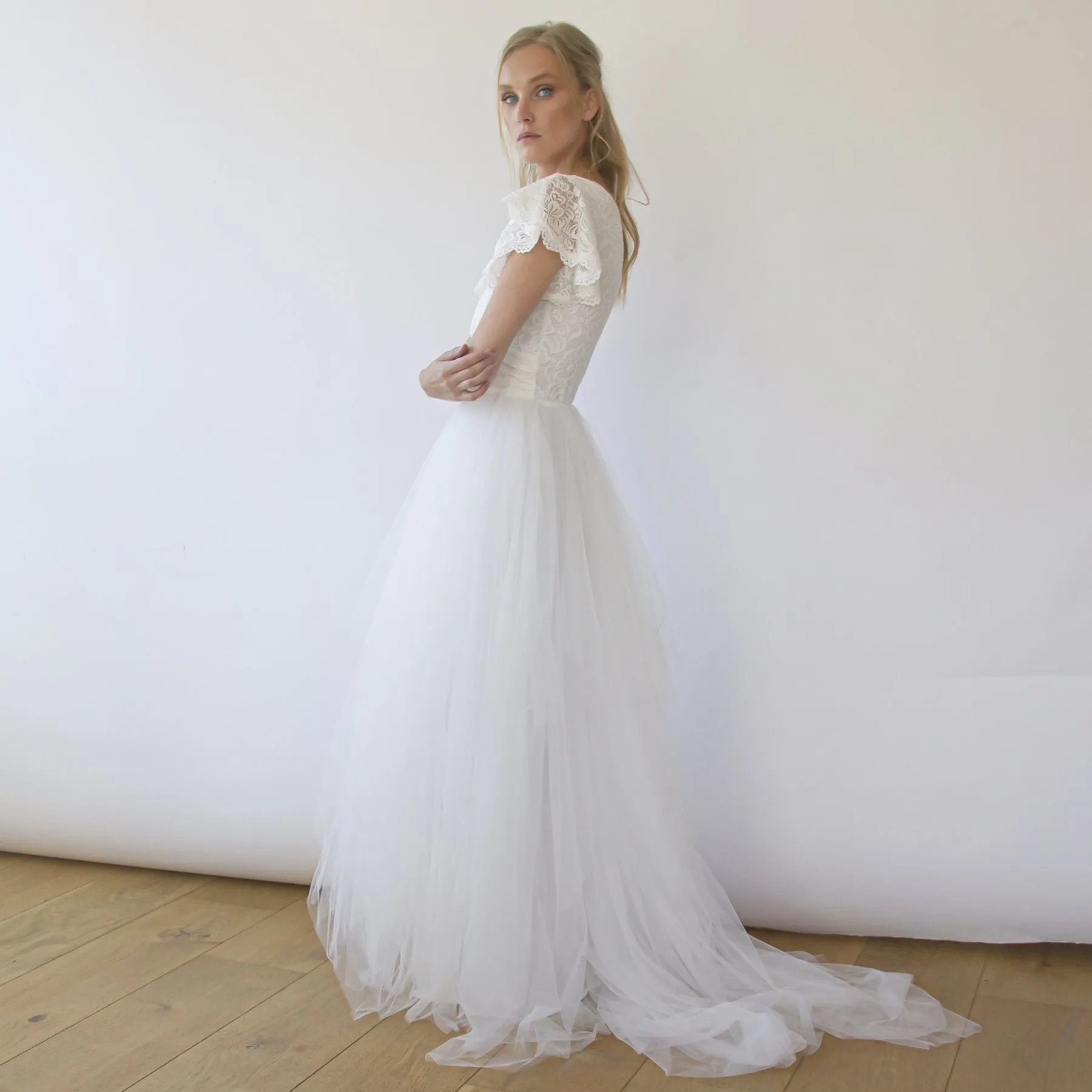 Fairy Blush Drap Dress #1293