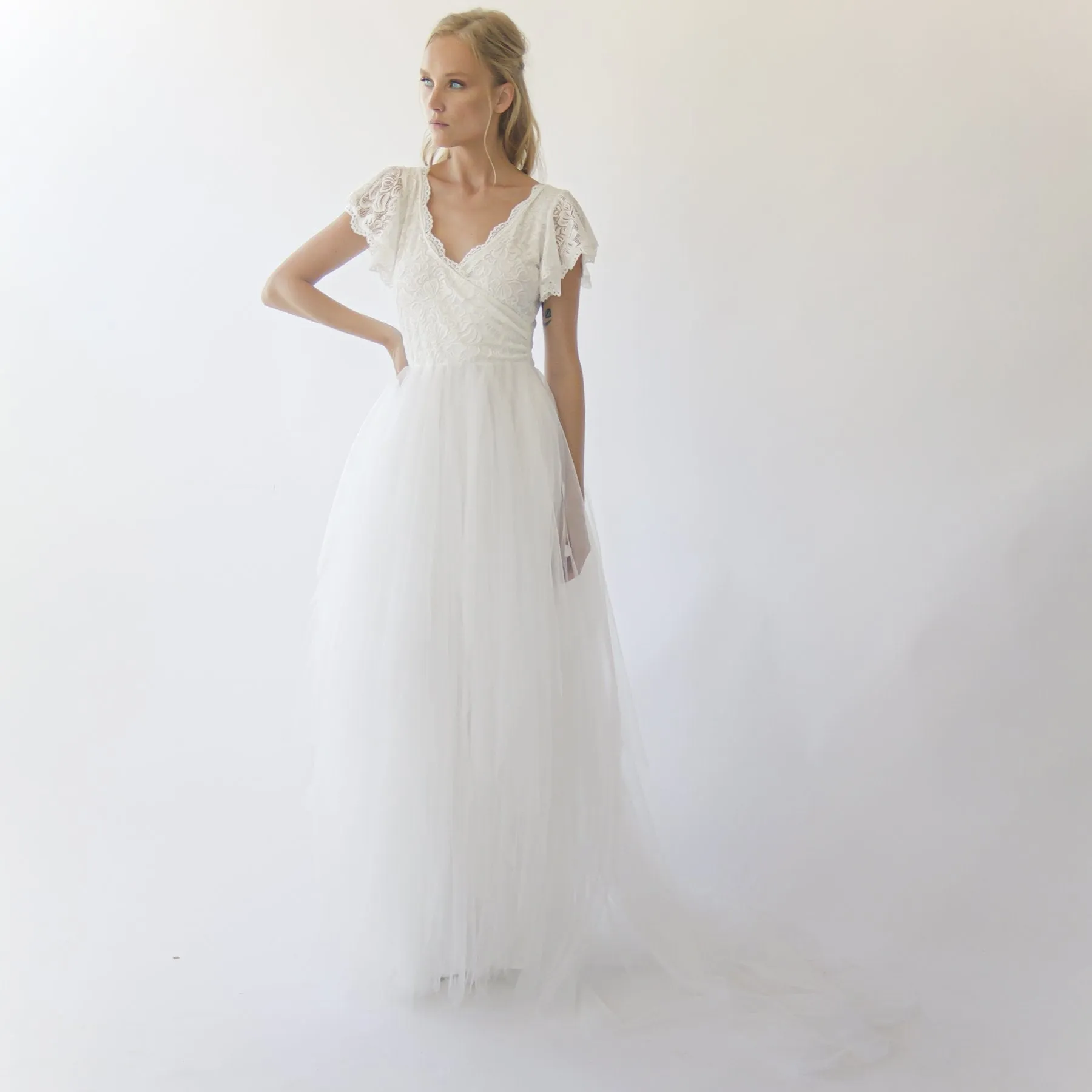 Fairy Blush Drap Dress #1293