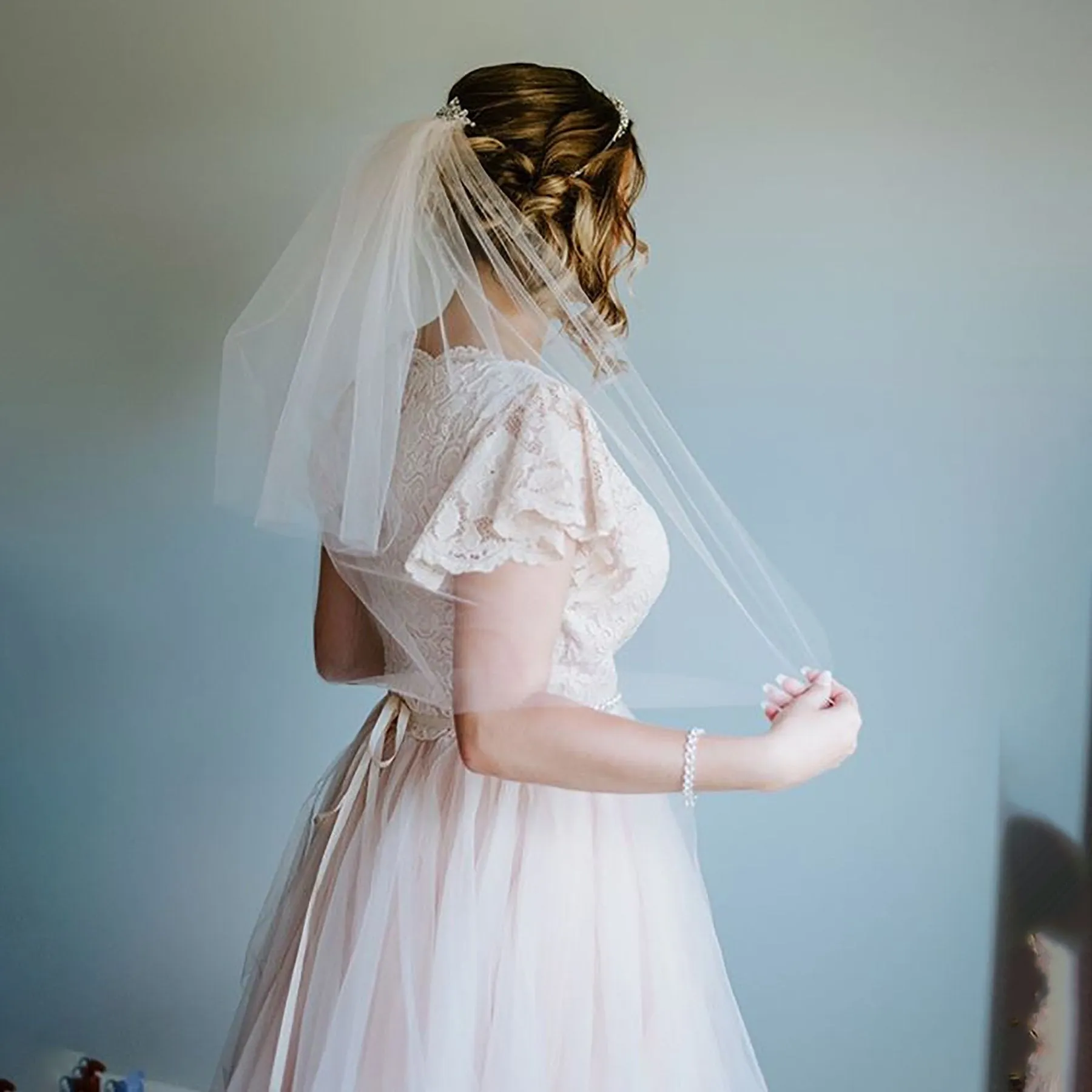 Fairy Blush Drap Dress #1293
