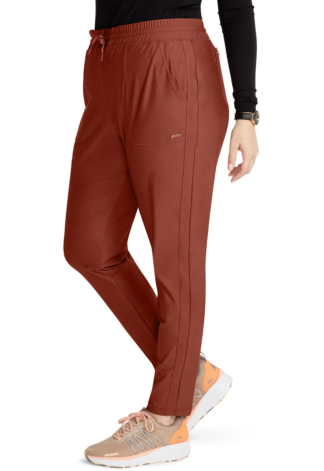 Form CK095 Mid Rise Tapered Leg Drawstring Pants MASALA