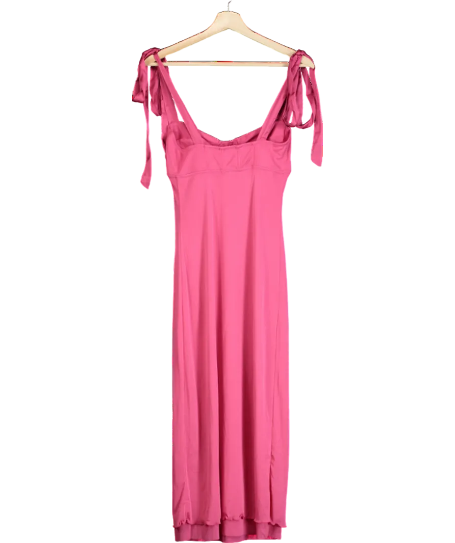 Free People Pink Got Glam Mesh Slip UK S