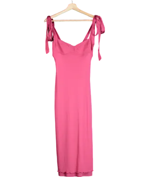 Free People Pink Got Glam Mesh Slip UK S
