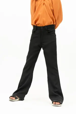 Girls Flared Trouser - Black