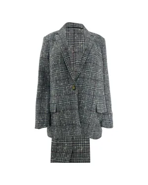 Glen Plaid Blazer Suit