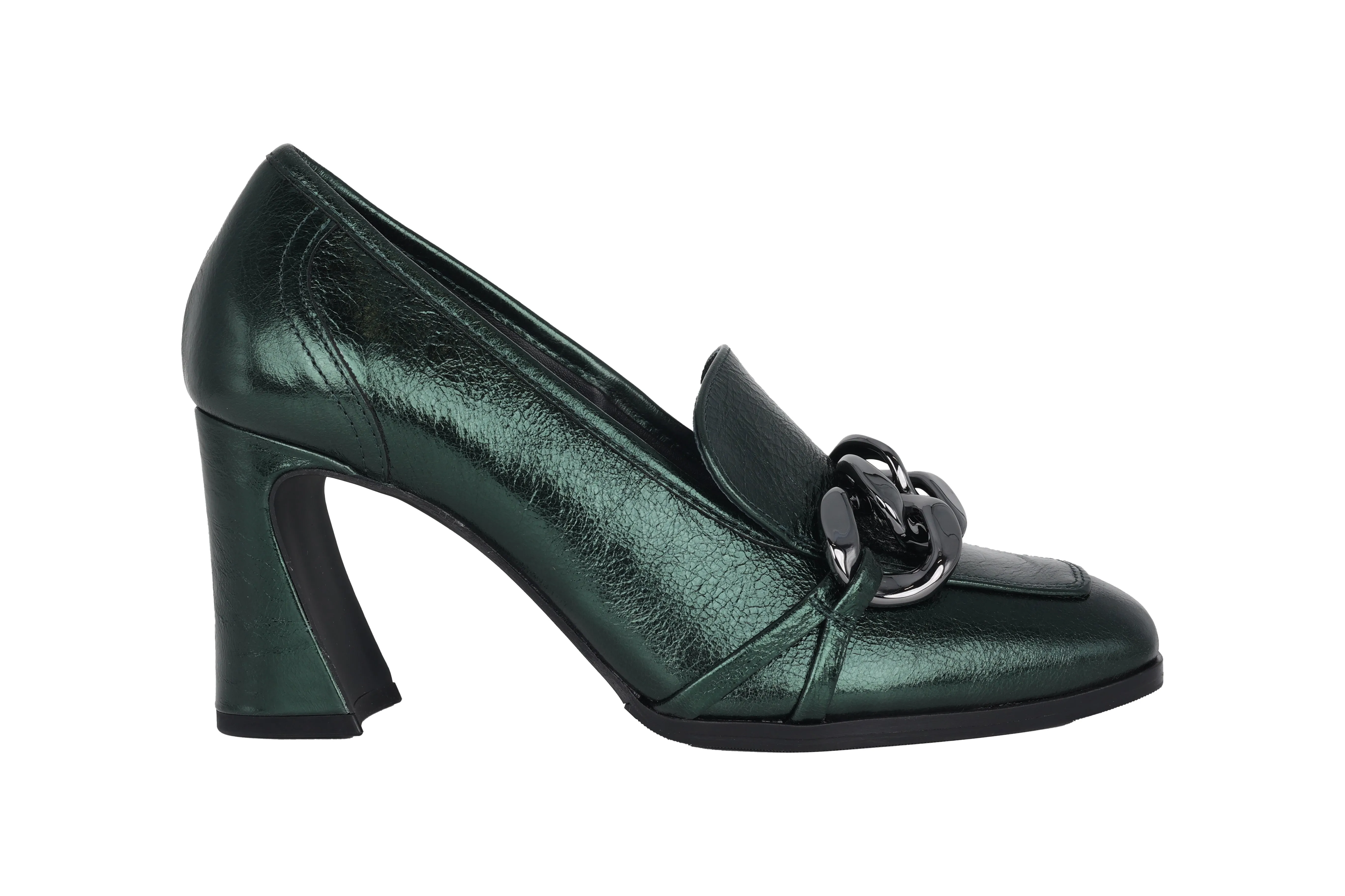 'Glenn' women's pump - Green patent