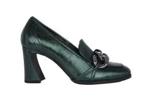 'Glenn' women's pump - Green patent