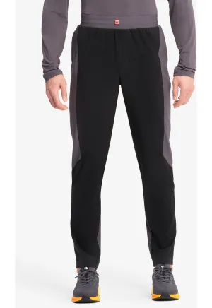 GNR8 IN008A Men's Mid Rise Slim Tapered Leg Pants Black