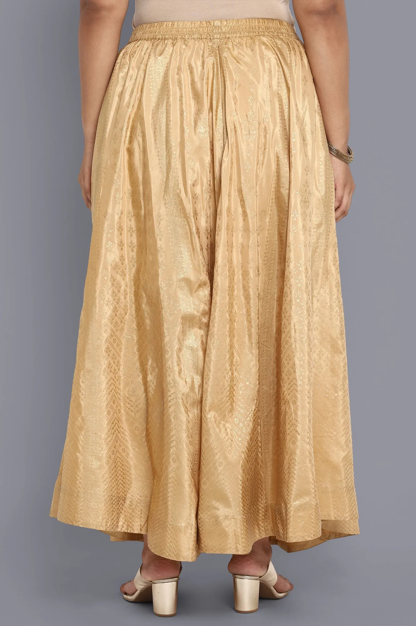 Gold Printed Skirts